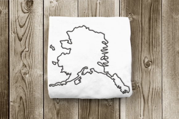 Alaska Home State Outline