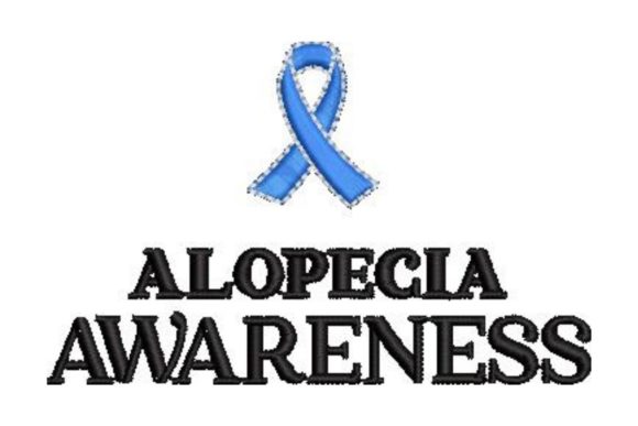 Alopecia Awareness Embroidery