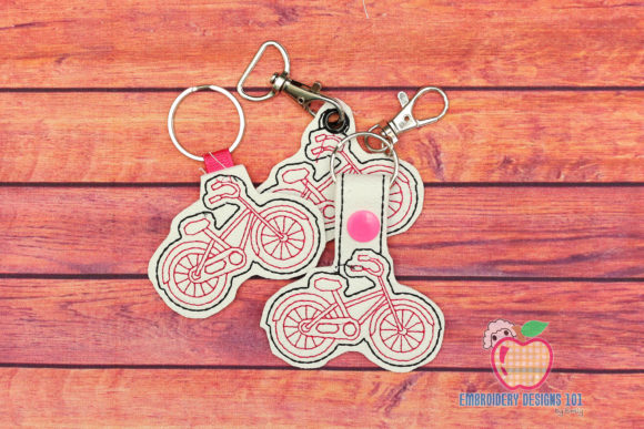 Bicycle Lineart ITH Keyfob Review