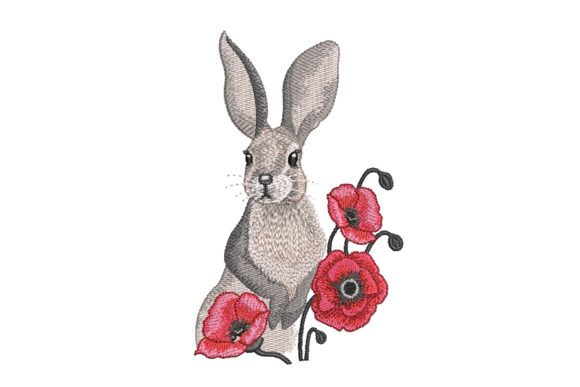 Bunny and Poppies