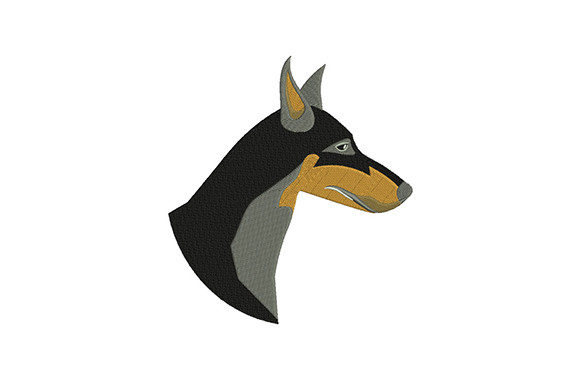 Doberman Face Digital