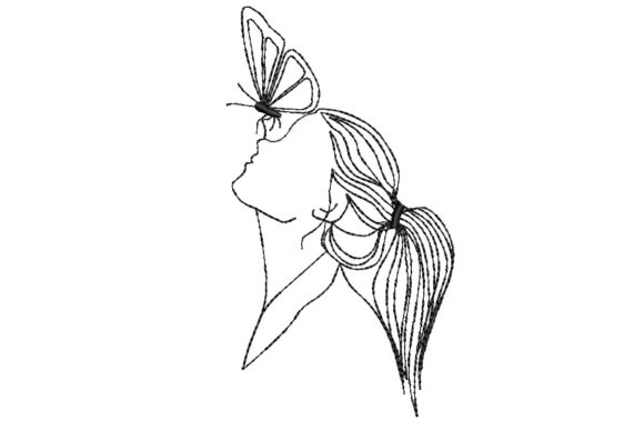 Girl and Butterfly
