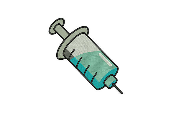 Syringe Embroidery Design