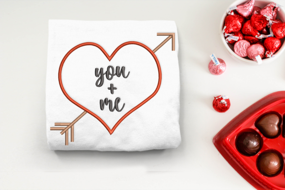 You and Me Heart with Arrow